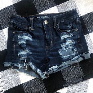 American eagle blue Jean shorts, they are a size 4